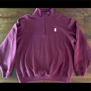 Maroon quarter zip